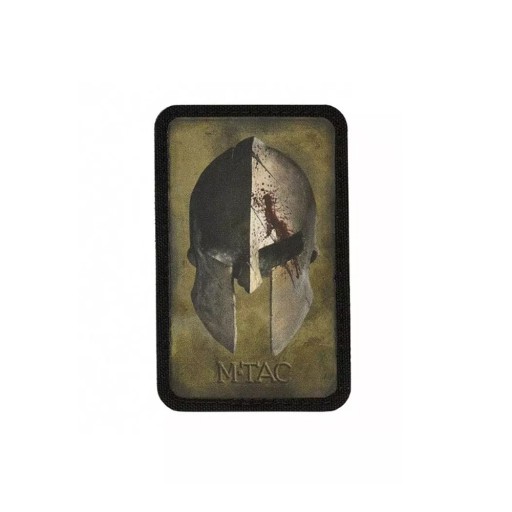 Nášivka na prilbu SPARTAN suchý zips M-Tac zelená/čierna