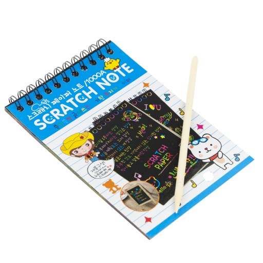Omaľovánka RAINBOW SCRATCH BOOK ROZPRÁVKA KNIHA ČIERNA ZÁPISNÍK