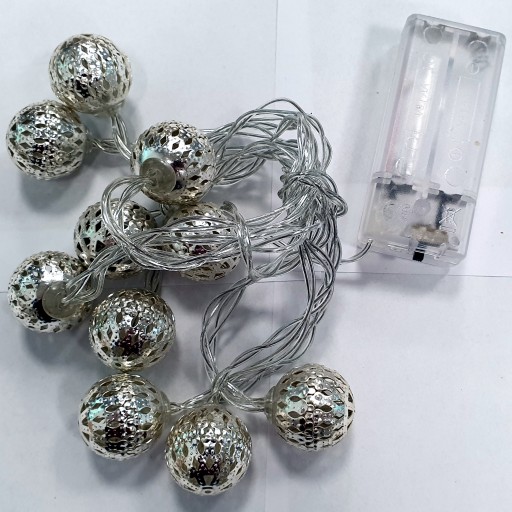 Lampičky COTTON BALLS, svietiace BALLS BALLS, 10ks LED