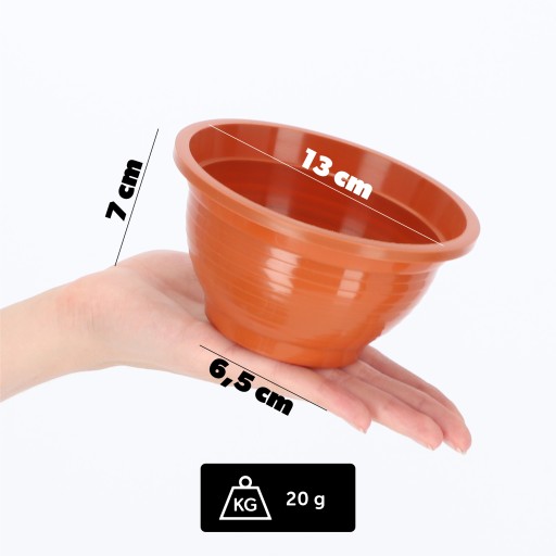 CINTORINOVÝ KVETINÁČ PLASTOVÝ NÁHROBOK CINTORÍNOVÁ MISKA 13cm
