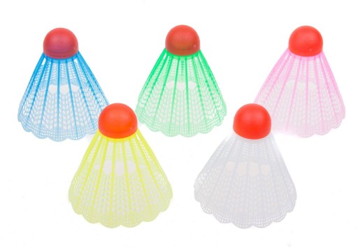 VIVO PLASTOVÉ BADMINTONOVÉ Okenice, FAREBNÉ, 5 ks