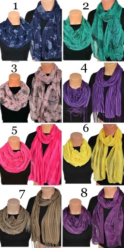 SCARF SCARF SCARF Elegantná tenká šatka