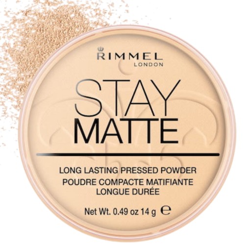 Lisovaný púder RIMMEL Stay Matte 001 Transparent