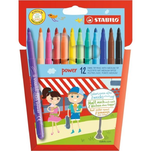 Fixky STABILO POWER 12 farieb