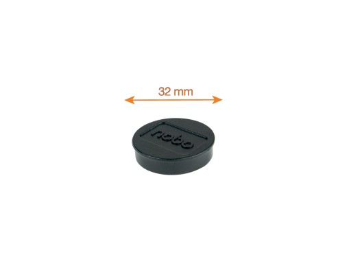 10x magnet Nobo magnet na tabuľu 32mm čierny