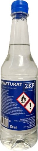 Bezfarebný denaturovaný lieh 92% 500 ml