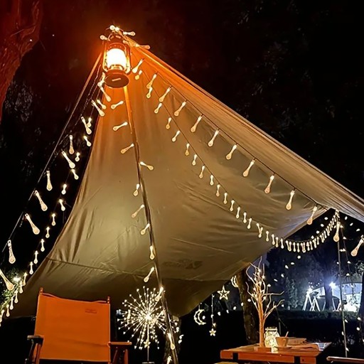 SOLAR GARLAND záhradné LED svietidlo na balkón, 8 režimov, 6 m, 40 žiaroviek