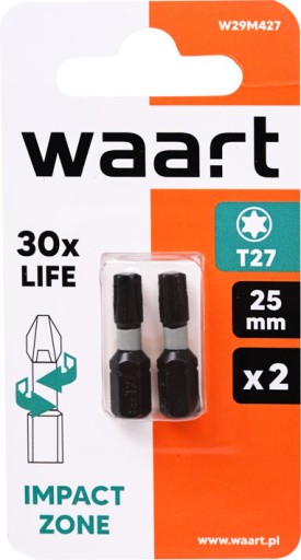 Nárazové bity TORX T27x25mm - 2 ks