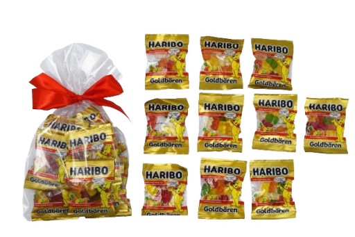 Haribo Golden Teddy Bears želé Minii balenia medvedíkov Mix príchutí 10g