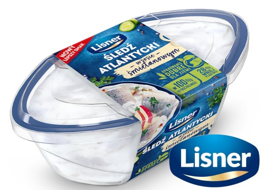 Atlantický sleď v smotanovej omáčke 280g - Lisner
