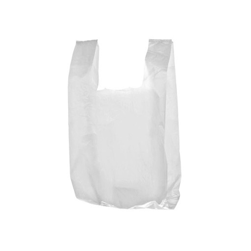 SILNÁ igelitová taška 25/5/45cm ODOLNÁ BIELA 130 ks