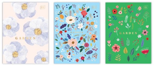 Zápisník Garden Interprint s mriežkou A4/60