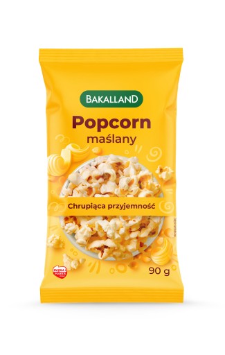 BAKALLAND Popcorn zrnká maslom do mikrovlnky 90 g