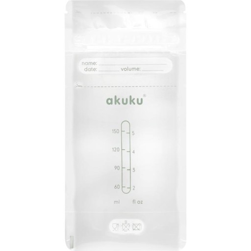 Akuku vrecká na skladovanie potravín sterilné 150ml 30ks 0011