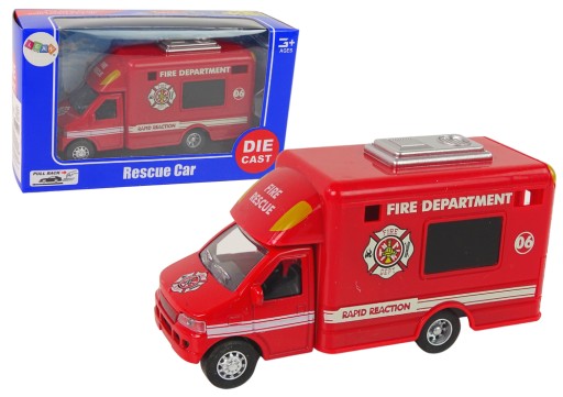 Auto Policajný hasičský zbor Friction Drive 3 modely
