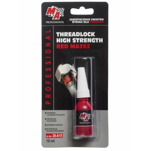 Lepidlo na nite - vysoká pevnosť - Červené 10ml
