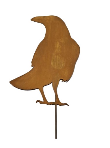 Bird Bird Crow 1 A-board Dekorácia Záhradná dekorácia Corten Effect