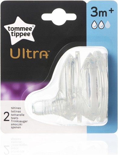 Vsuvka Tommee Tippee Ultra 3m+ so stredným prietokom