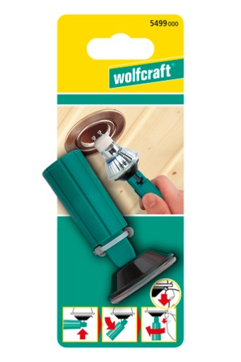 Prísavka na demontáž halogénových žiaroviek Wolfcraft