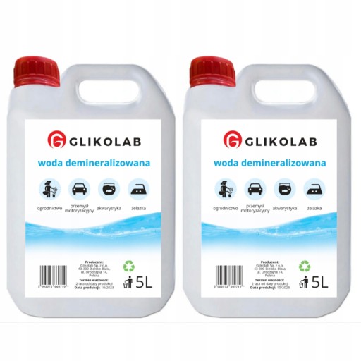 DEMINERALIZOVANÁ DESTILOVANÁ VODA 5L (2X5L)