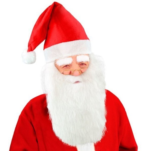 MIKULÁŠSKA ČIAPKA S BRADOU VIANOČNÁ