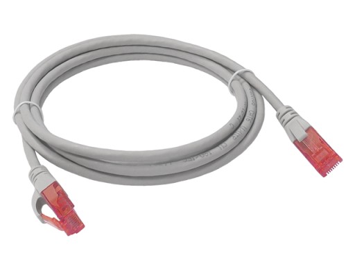 Cat.6 UTP patch kábel RJ45-RJ45 1:1 Cu AWG26 sivý 2m