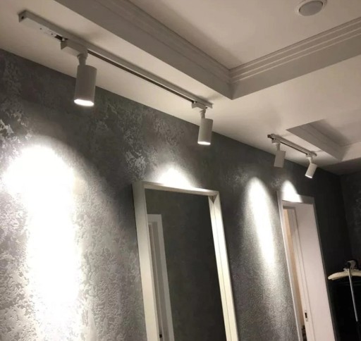 Biela jednofázová prípojnica pre svietidlá, 1m