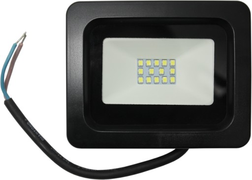 LED FLOODLIGHT 10W 6000K ČIERNA 880lm ZELENÁ