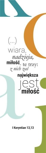 Veľká záložka – Viera, nádej, láska