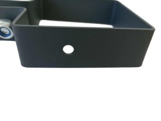 Háčiková svorka pre montáž hojdačky 100 mm x 100 mm na trám 10 cm x 10 cm antracit
