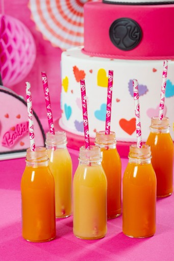 Papierové slamky BARBIE BÁBIKA 80 ks