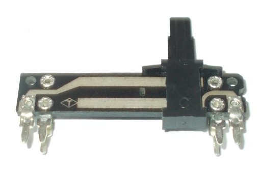 POTENCIOMETER POSÚVANIA 2x A50k 50k STEREO