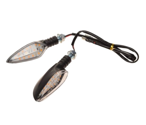 2x LED smerovky krátke biele šošovky M10 E32