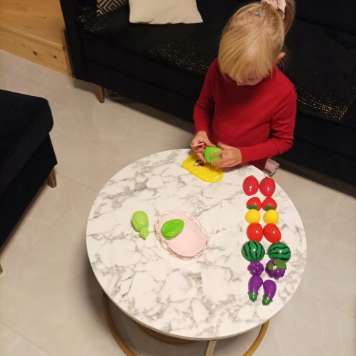 ZELENINA A OVOCIE NA KRÁJANIE V KOŠÍKU NA VELCRO DARČEK PRE 2 3 4 5 ROČNÉ DETI