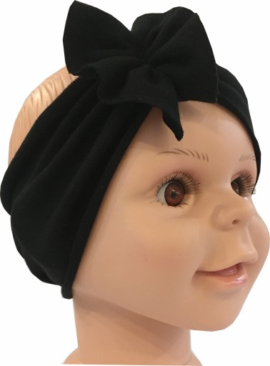 Dievčenská čelenka s turbanom, šedá a mix farieb