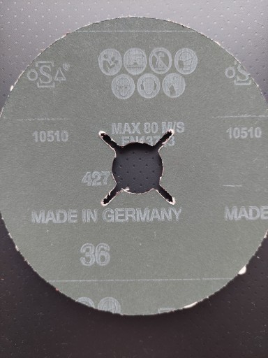 XF733 STEARATplus vláknový brúsny kotúč 125mm K36