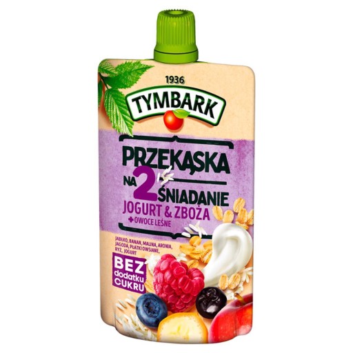 Tymbark MUS Snack na 2 raňajky Jogurt Cereálie Lesné ovocie 100g