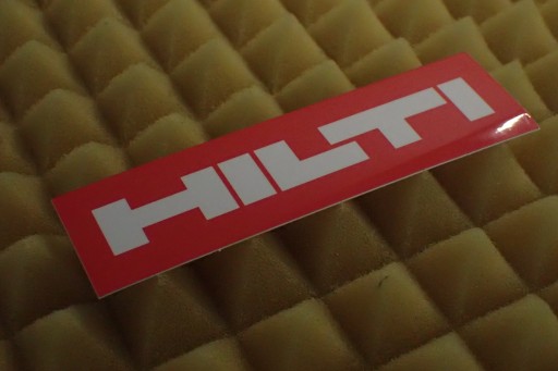 NÁLEPKA HILTI NÁLEPKA 10,5 x 3 cm