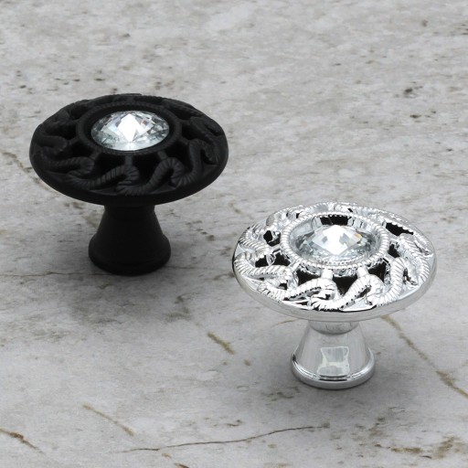 KĽÚČKA NÁBYTKOVÉHO GOMBÍKA NÁBYTKOVÉHO GOMBÍKA CHROM CRYSTAL
