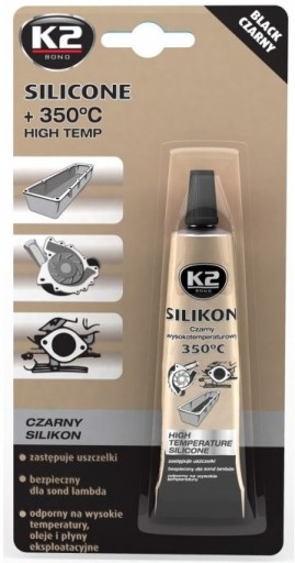 K2 ČIERNY SILIKÓN +350C 21G VYSOKÁ TEPLOTA