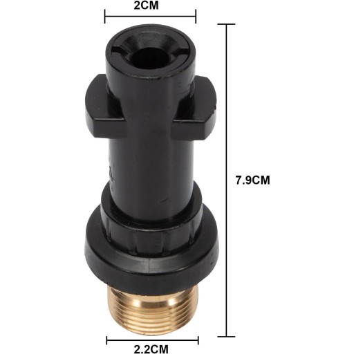 BAYONETOVÝ REDUKČNÝ ADAPTÉR S M22 KARCHER HD HDS PRE SÉRIU K2 K3 K4 K5 K6 K7