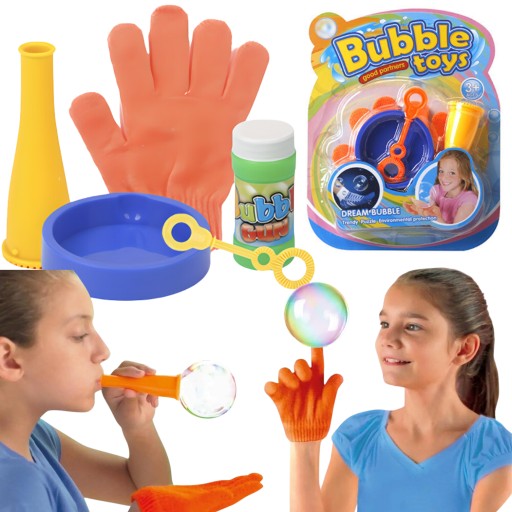 Kúzelné mydlové bubliny Rukavice vytvárajúce tekuté mydlové bubliny