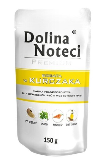 DOLINA NOTECI PREMIUM mokré krmivo pre psov bohaté na kuracie mäso 150g
