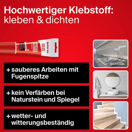 MONTÁŽNE LEPIDLO FISCHER 80 ML VEĽMI SILNÉ RÝCHLO