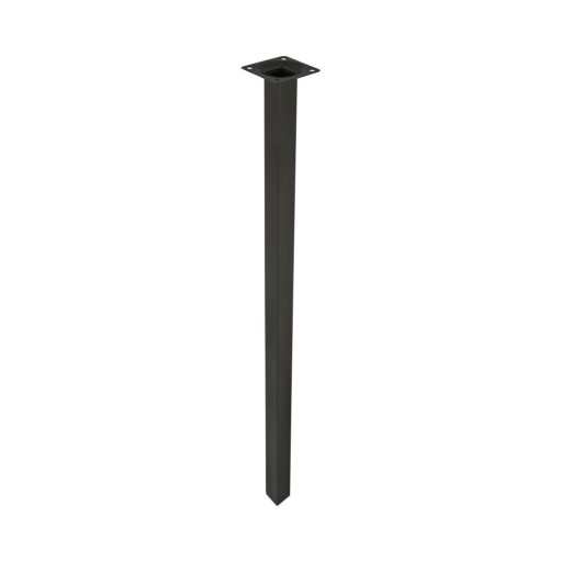Štvorcová nábytková noha 80 cm Čierna
