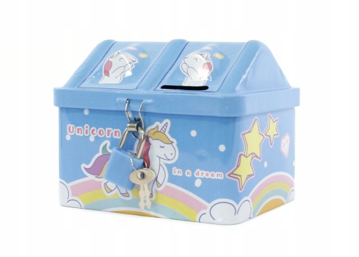 PRASIATKO, KOVOVÝ KUFOR s visiacim zámkom UNICORN