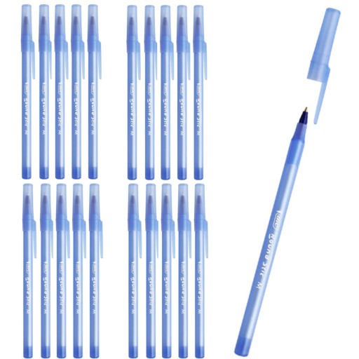 20 ks x BIC Round Stic Classic guľôčkové pero 1,0 mm, modré
