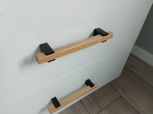 Nábytkové madlo zábradlia v tvare U, dĺžka 178mm, šírka 128mm