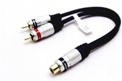 ADAPTÉR RCA TEE 2X PLUG RCA ZÁSUVKA VITALCO