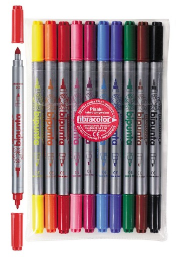 Fibracolor Bipunta obojstranné popisovače 10x